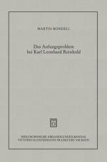 Cover-Bild Das Anfangsproblem bei Karl Leonhard Reinhold