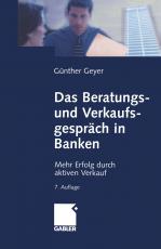 Cover-Bild Das Beratungs- und Verkaufsgespräch in Banken