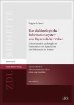 Cover-Bild Das dialektologische Informationssystem von Bayerisch-Schwaben