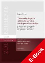 Cover-Bild Das dialektologische Informationssystem von Bayerisch-Schwaben