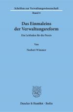 Cover-Bild Das Einmaleins der Verwaltungsreform.
