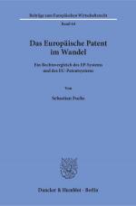 Cover-Bild Das Europäische Patent im Wandel.
