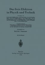 Cover-Bild Das freie Elektron in Physik und Technik