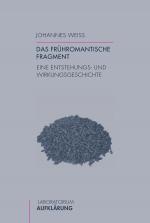 Cover-Bild Das frühromantische Fragment