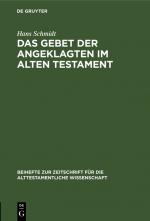 Cover-Bild Das Gebet der Angeklagten im Alten Testament