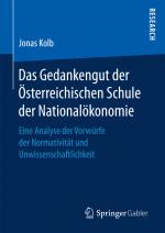 Cover-Bild Das Gedankengut der Österreichischen Schule der Nationalökonomie