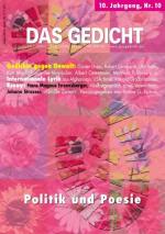 Cover-Bild Das Gedicht. Zeitschrift /Jahrbuch für Lyrik, Essay und Kritik / DAS GEDICHT Nr. 10