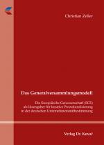Cover-Bild Das Generalversammlungsmodell