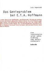 Cover-Bild Das Genieproblem bei E.T.A. Hoffmann