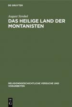 Cover-Bild Das heilige Land der Montanisten