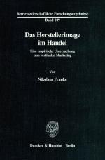 Cover-Bild Das Herstellerimage im Handel.