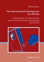 Cover-Bild Das Informationsfreiheitsgesetz des Bundes