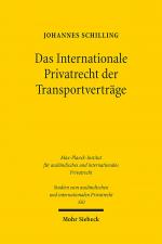 Cover-Bild Das Internationale Privatrecht der Transportverträge