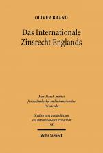 Cover-Bild Das Internationale Zinsrecht Englands