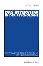 Cover-Bild Das Interview in der Psychologie