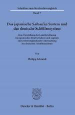 Cover-Bild Das japanische Saiban’in System und das deutsche Schöffensystem.