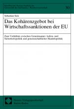 Cover-Bild Das Kohärenzgebot bei Wirtschaftssanktionen der EU