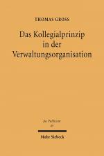 Cover-Bild Das Kollegialprinzip in der Verwaltungsorganisation