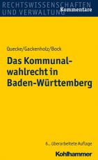 Cover-Bild Das Kommunalwahlrecht in Baden-Württemberg