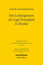 Cover-Bild Das Landeigentum als Legal Transplant in Mexiko