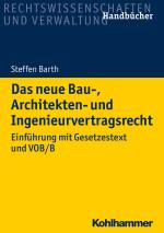 Cover-Bild Das neue Bau-, Architekten- und Ingenieurvertragsrecht