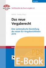 Cover-Bild Das neue Vergaberecht (E-Book)