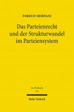Cover-Bild Das Parteienrecht und der Strukturwandel im Parteiensystem