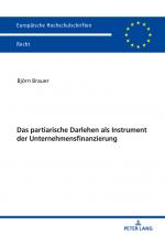 Cover-Bild Das partiarische Darlehen als Instrument der Unternehmensfinanzierung