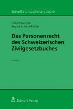 Cover-Bild Das Personenrecht des Schweizerischen Zivilgesetzbuches