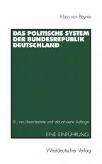 Cover-Bild Das Politische System der Bundesrepublik Deutschland