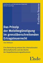 Cover-Bild Das Prinzip der Meistbegünstigung im grenzüberschreitenden Ertragsteuerrecht