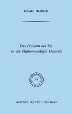 Cover-Bild Das Problem des Ich in der Phänomenologie Husserls