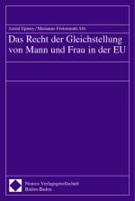Cover-Bild Das Recht der Gleichstellung von Mann und Frau in der EU