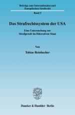 Cover-Bild Das Strafrechtssystem der USA.