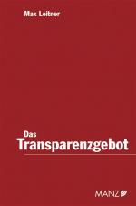 Cover-Bild Das Transparenzgebot