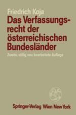 Cover-Bild Das Verfassungsrecht der österreichischen Bundesländer