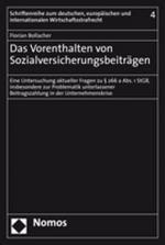 Cover-Bild Das Vorenthalten von Sozialversicherungsbeiträgen