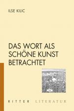 Cover-Bild Das Wort als schöne Kunst betrachtet