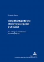 Cover-Bild Datenbankgestützte Rechnungslegungspublizität