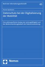 Cover-Bild Datenschutz bei der Digitalisierung der Mobilität