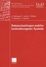 Cover-Bild Datenschutzfragen mobiler kontextbezogener Systeme