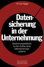 Cover-Bild Datensicherung in der Unternehmung