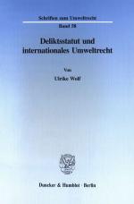 Cover-Bild Deliktsstatut und internationales Umweltrecht.