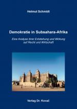 Cover-Bild Demokratie in Subsahara-Afrika