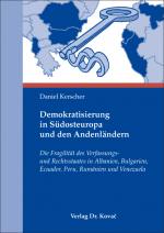 Cover-Bild Demokratisierung in Südosteuropa und den Andenländern
