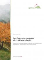 Cover-Bild Den Bergbauernbetrieben wird nichts geschenkt
