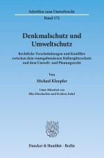 Cover-Bild Denkmalschutz und Umweltschutz.