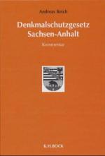 Cover-Bild Denkmalschutzgesetz Sachsen-Anhalt. Kommentar