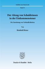 Cover-Bild Der Abzug von Schuldzinsen in der Einkommensteuer.