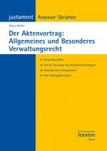 Cover-Bild Der Aktenvortrag: Allgemeines und Besonderes Verwaltungsrecht